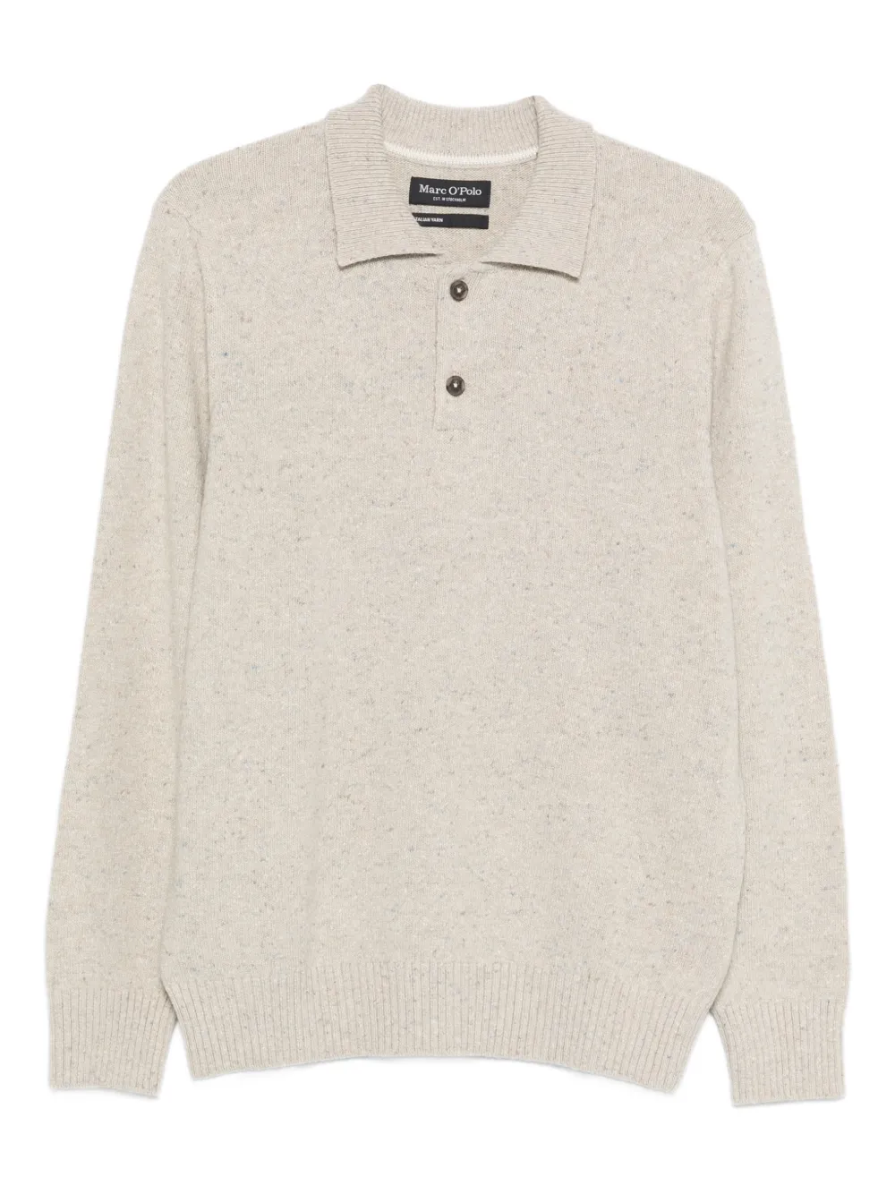 Marc O'Polo ロングスリーブ ポロシャツ | ニュートラル | Image 1