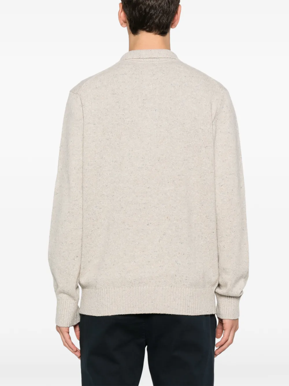 Marc O'Polo Poloshirt met lange mouwen Beige