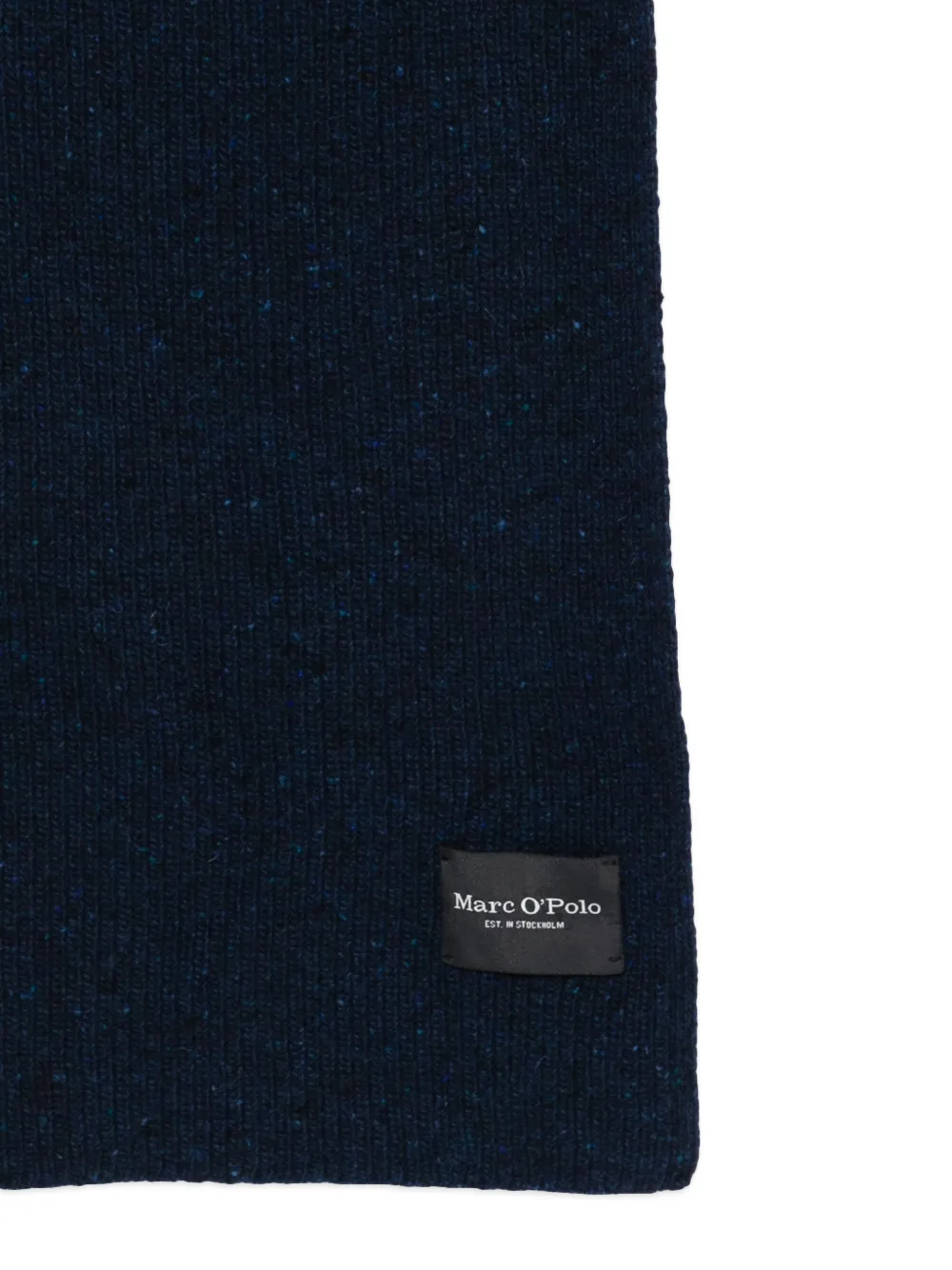 Marc O'polo Logo-patch Scarf In Blue