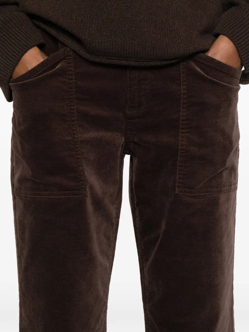 Marc O'polo Kiruna Flared Trousers In Brown