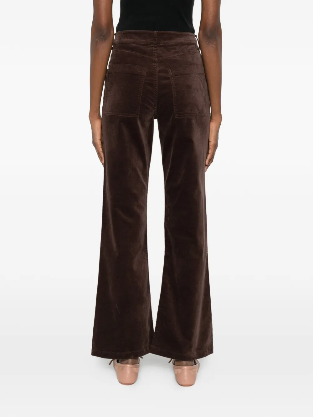 Marc O'polo Kiruna Flared Trousers In Brown