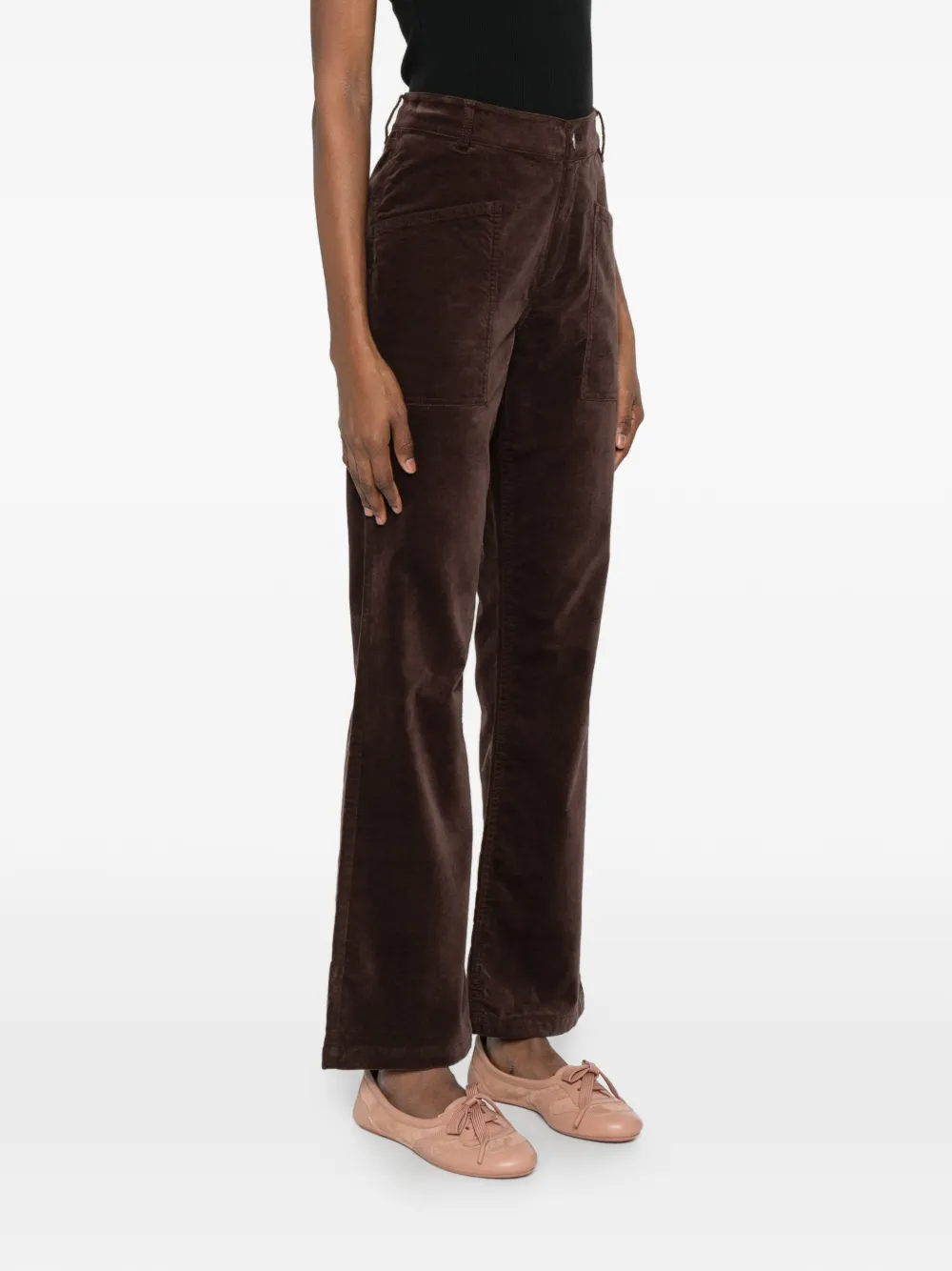 Marc O'polo Kiruna Flared Trousers In Brown