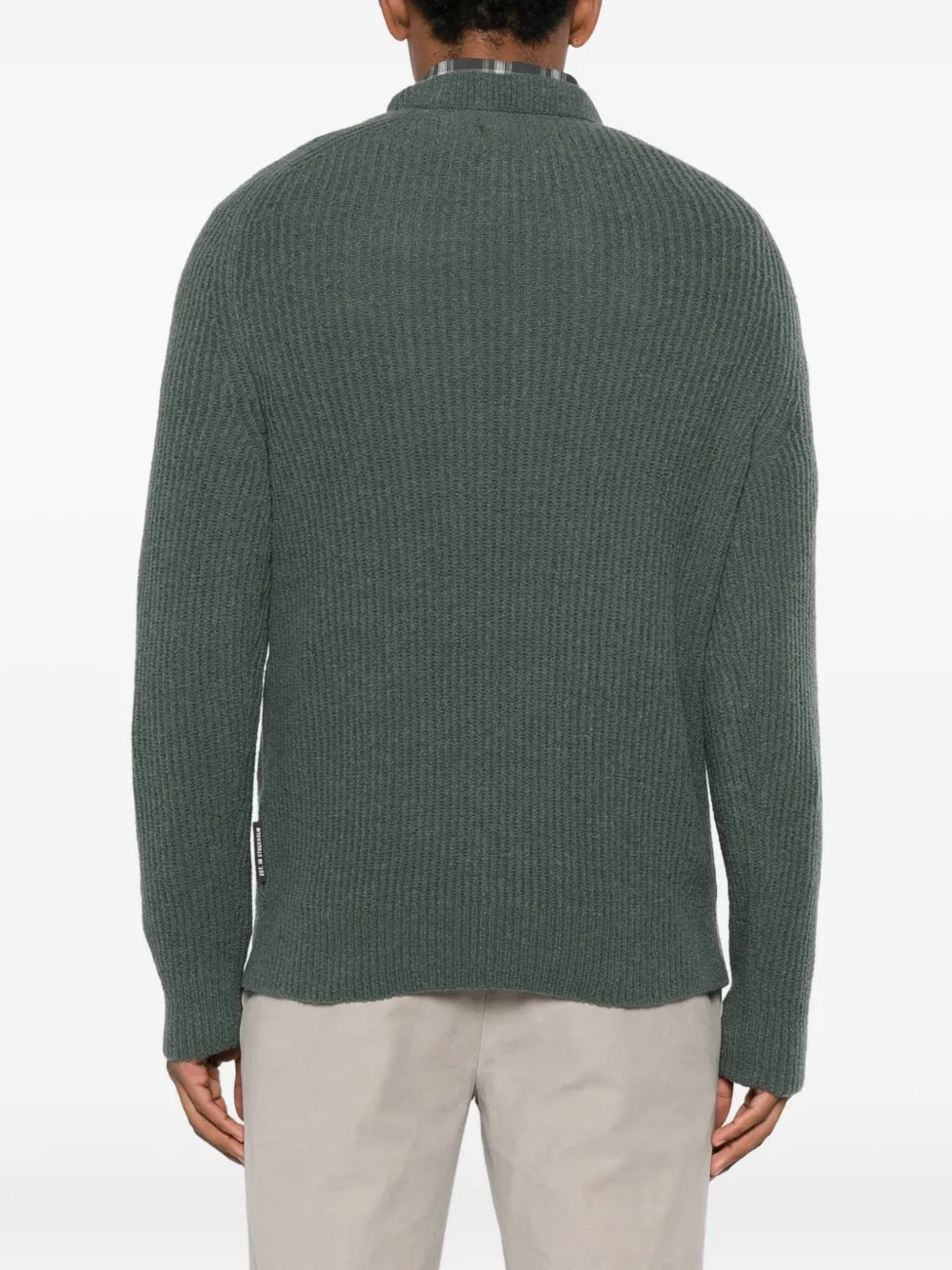 Marc O'polo Ribbed Sweater In Gray