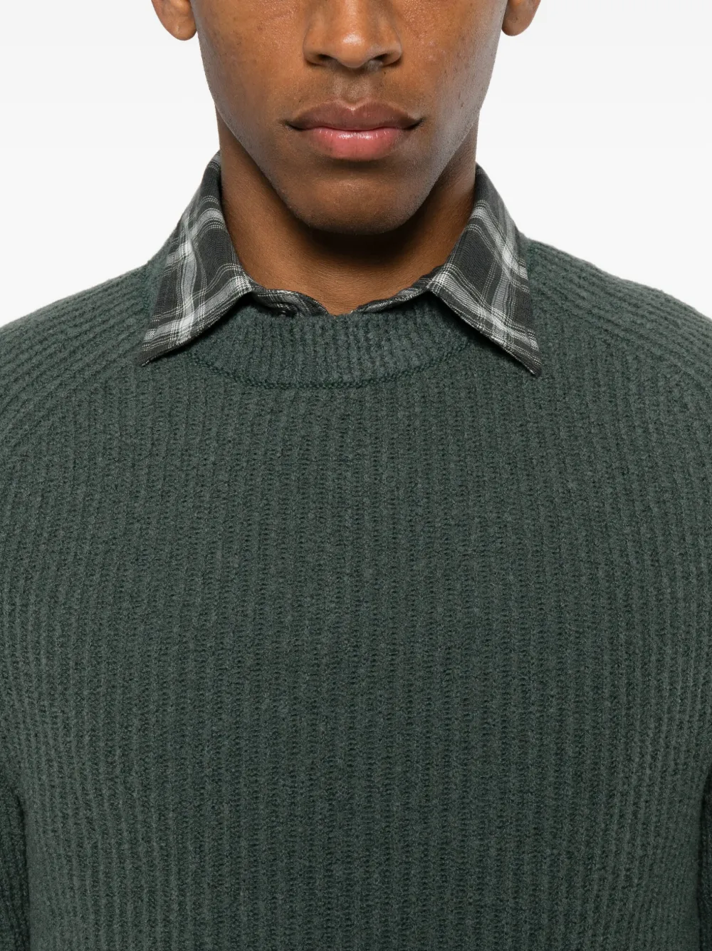 Marc O'polo Ribbed Sweater In Gray