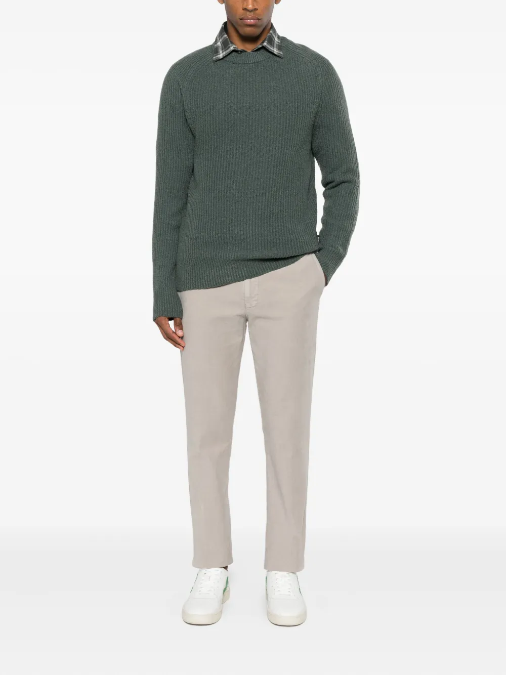 Marc O'Polo ribbed sweater - Groen
