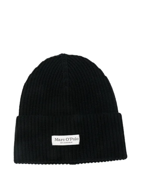 Marc O'Polo cotton ribbed beanie hat