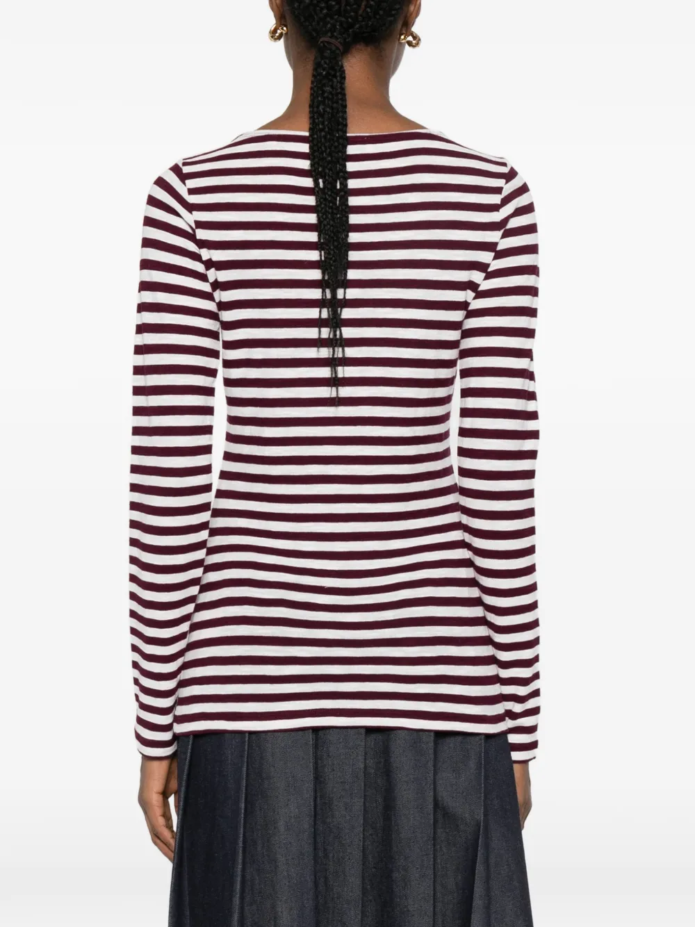 Marc O'polo Striped Long-sleeve T-shirt In White