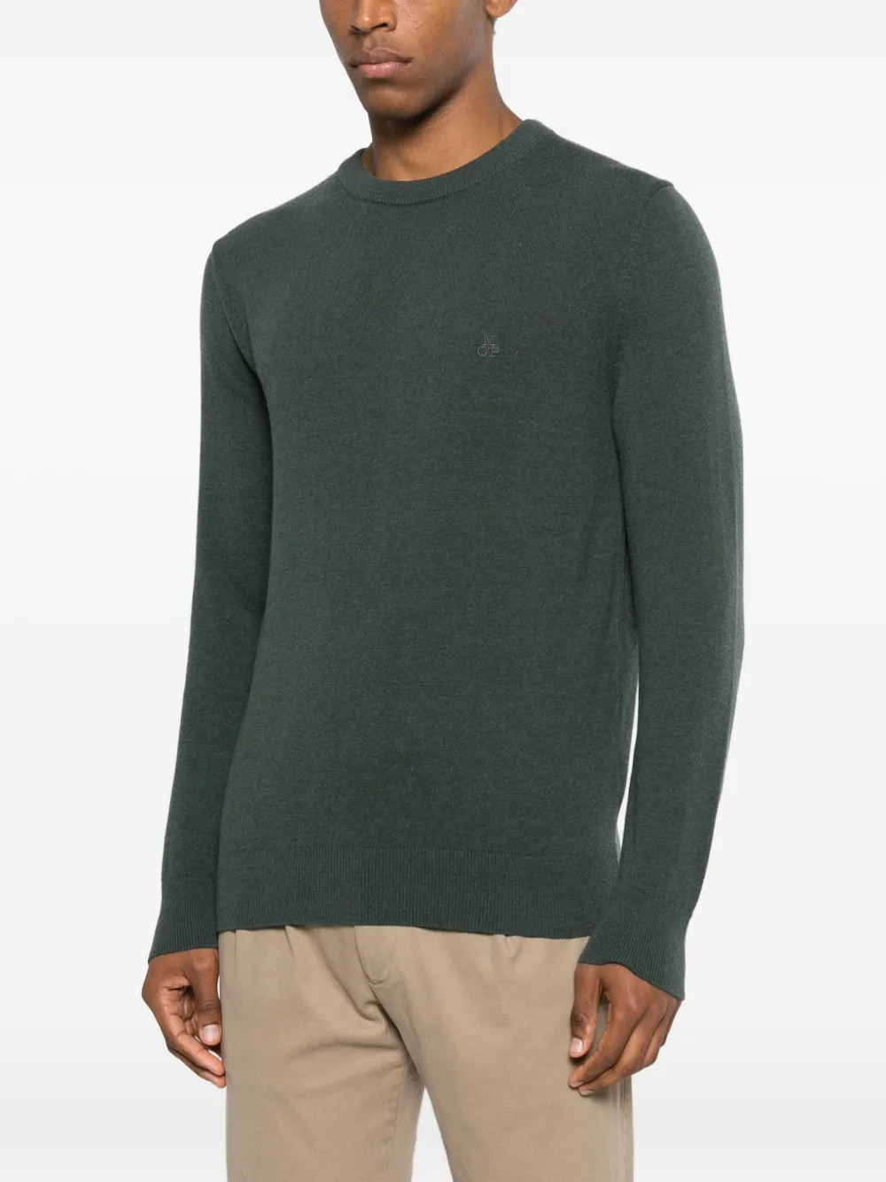 Marc O'polo Crewneck Pullover Sweater In Green