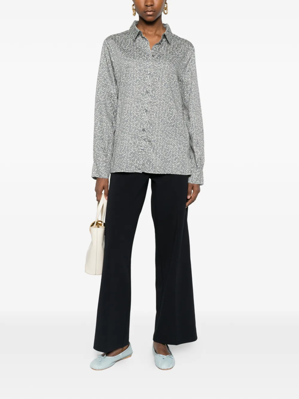 Marc O'Polo floral-print blouse - Blauw