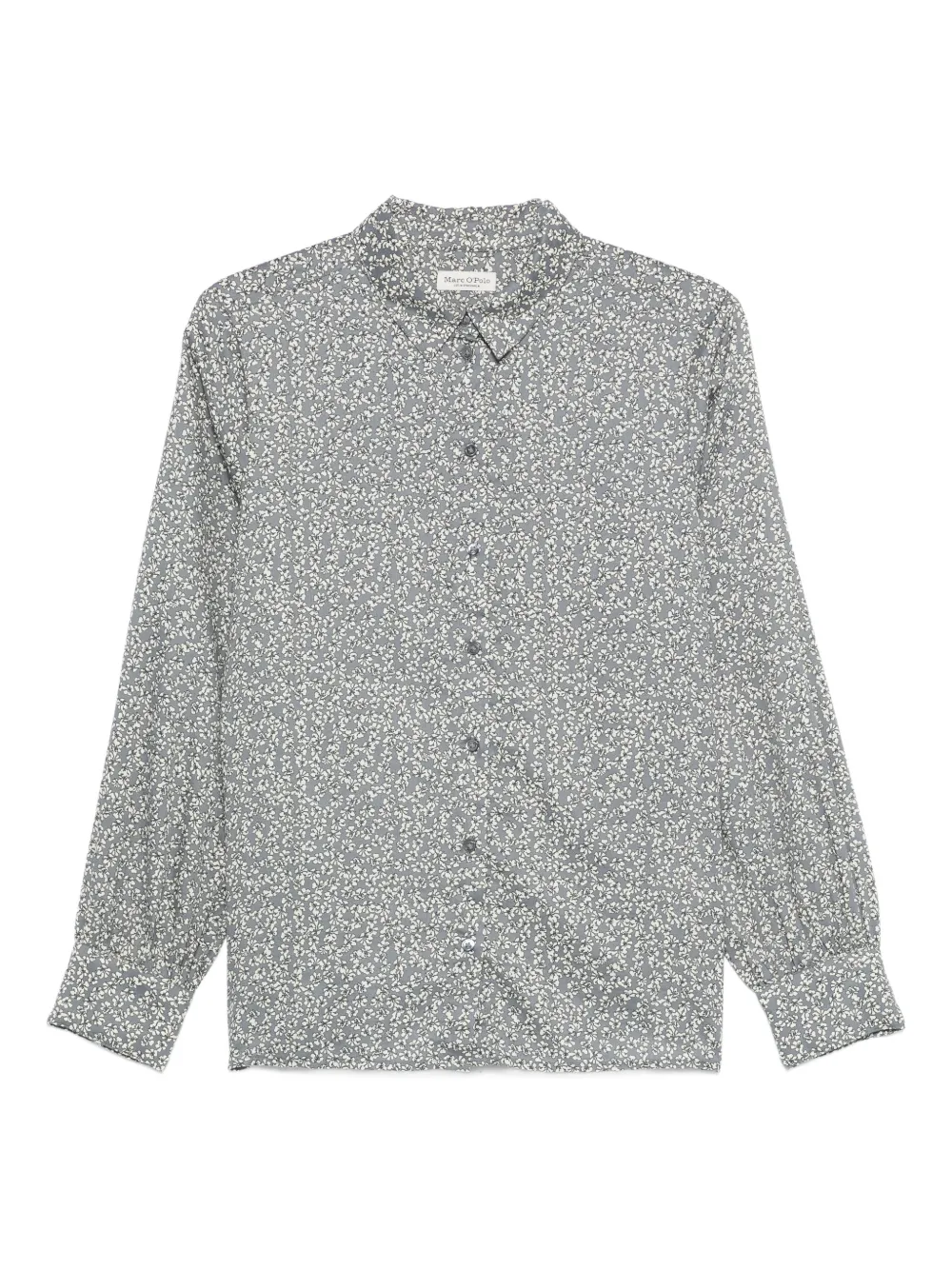 Marc O'polo Floral-print Blouse In Gray