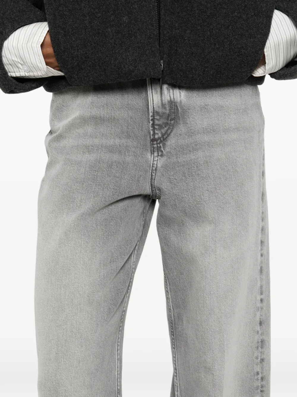 Marc O'polo Wide-leg Jeans In Gray