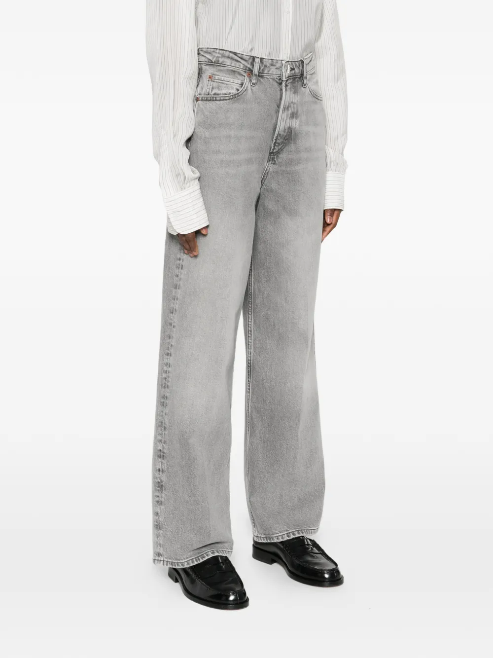 Marc O'polo Wide-leg Jeans In Gray