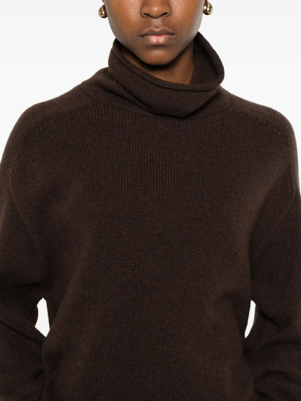 Marc O'polo Turtleneck Sweater In Brown
