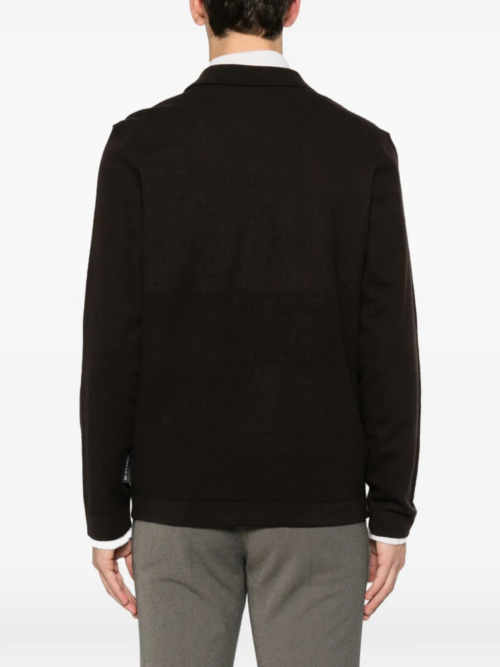 Marc O'polo Zip-up Pocket Cardigan In Black