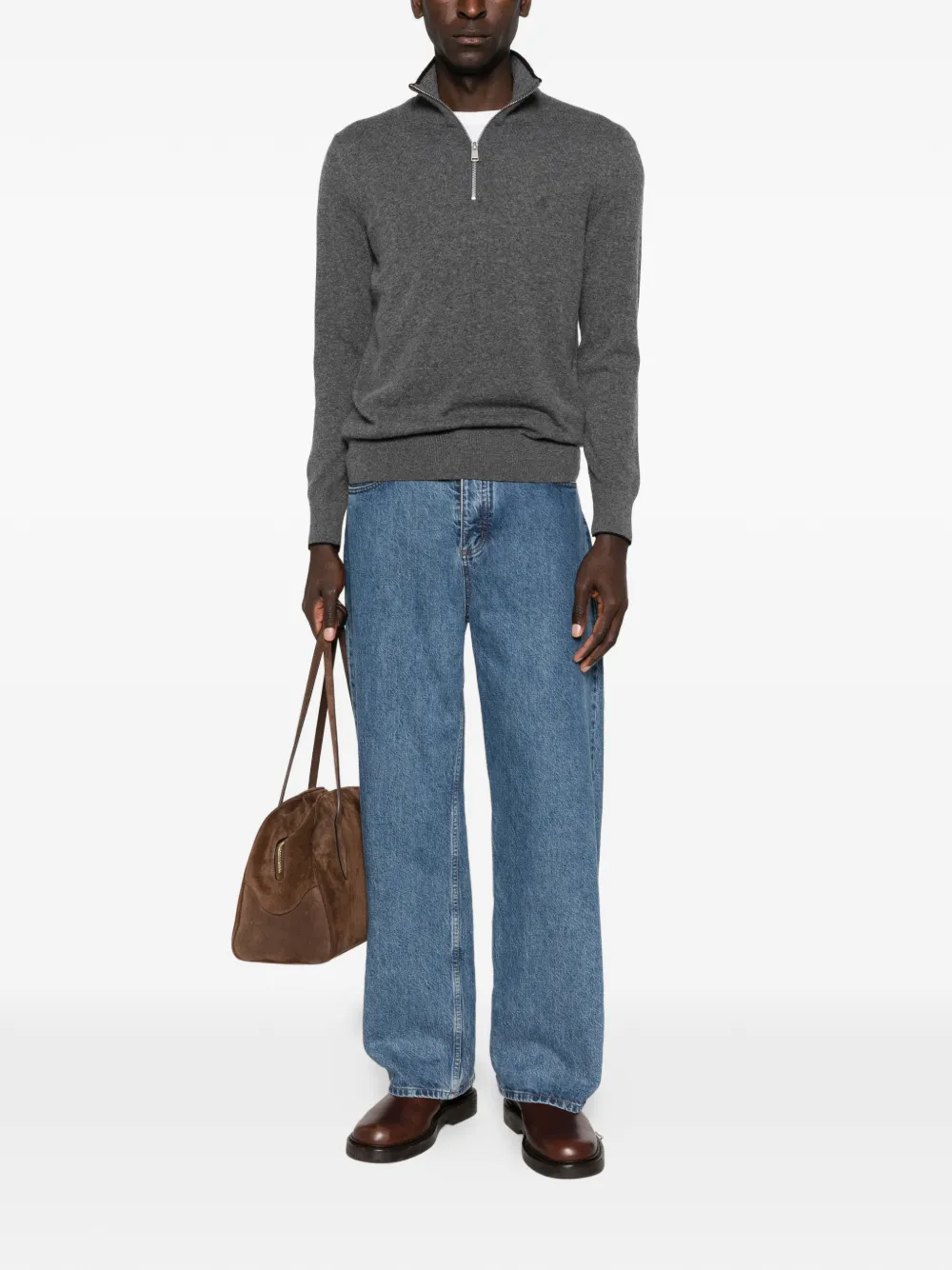 Marc O'Polo zip neck sweater | Knitted Sweaters | Image 2