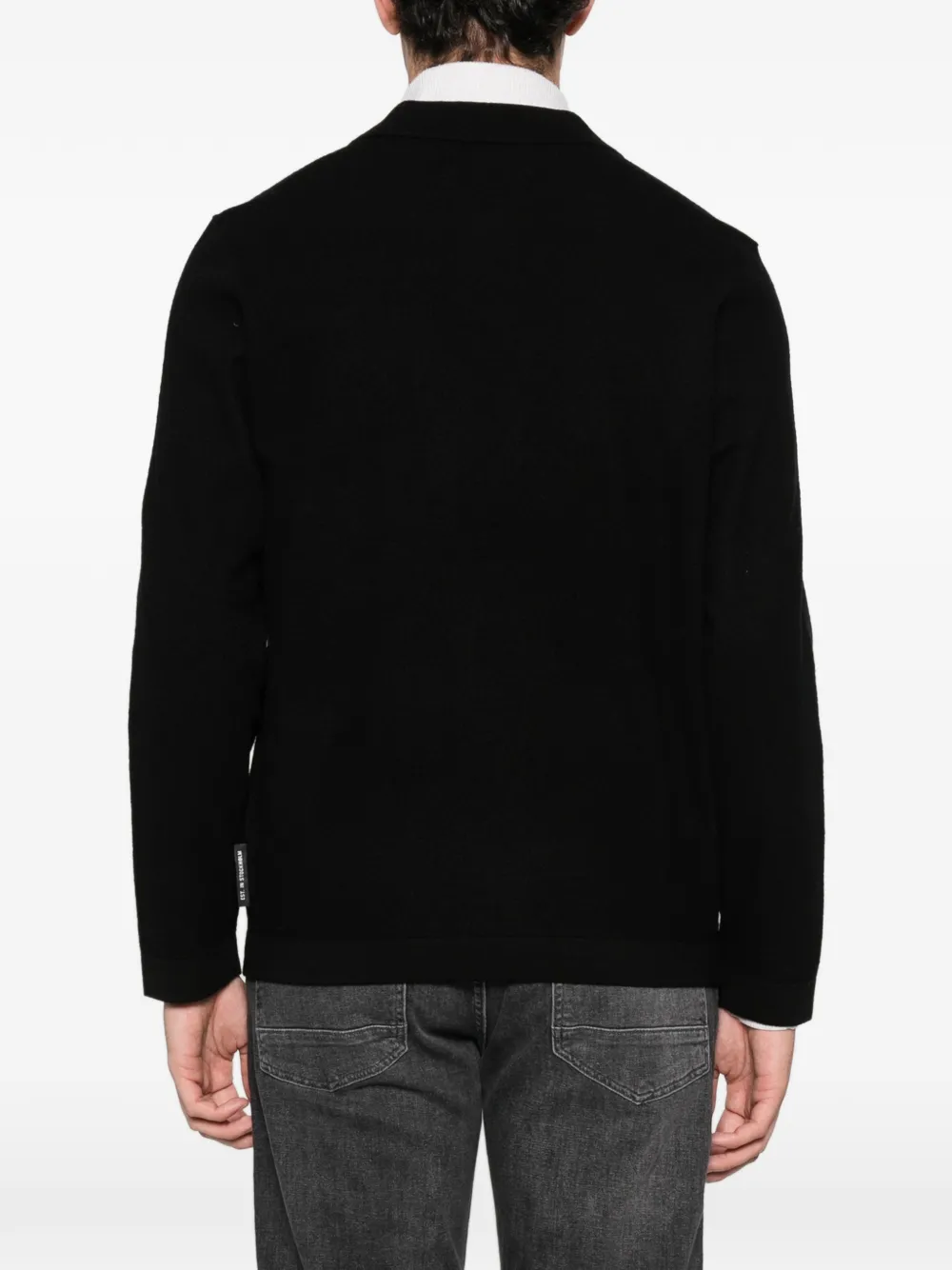 Marc O'Polo Vest met borstzak en rits Zwart