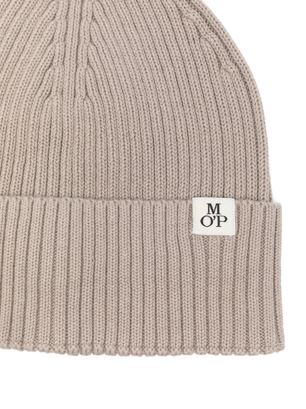 Marc O'polo Ribbed Beanie Hat In Gray
