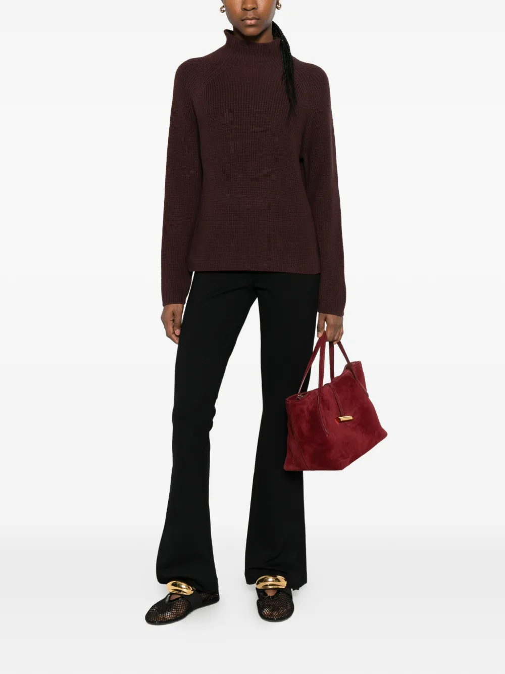 Marc O'polo High-neck Sweater In Brown