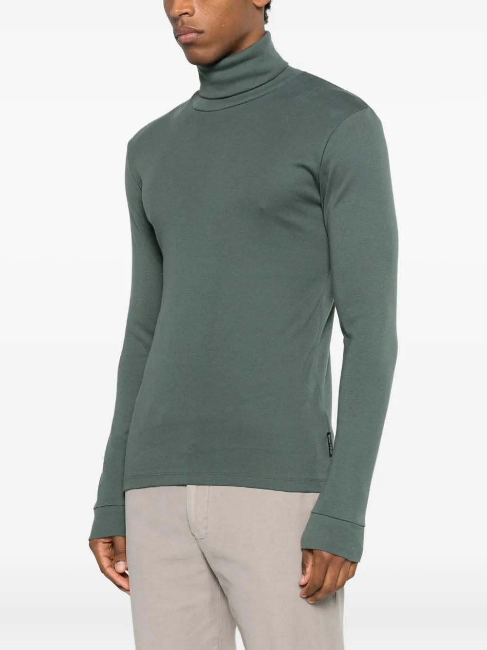 Marc O'polo Turtleneck Long-sleeve Top In Gray