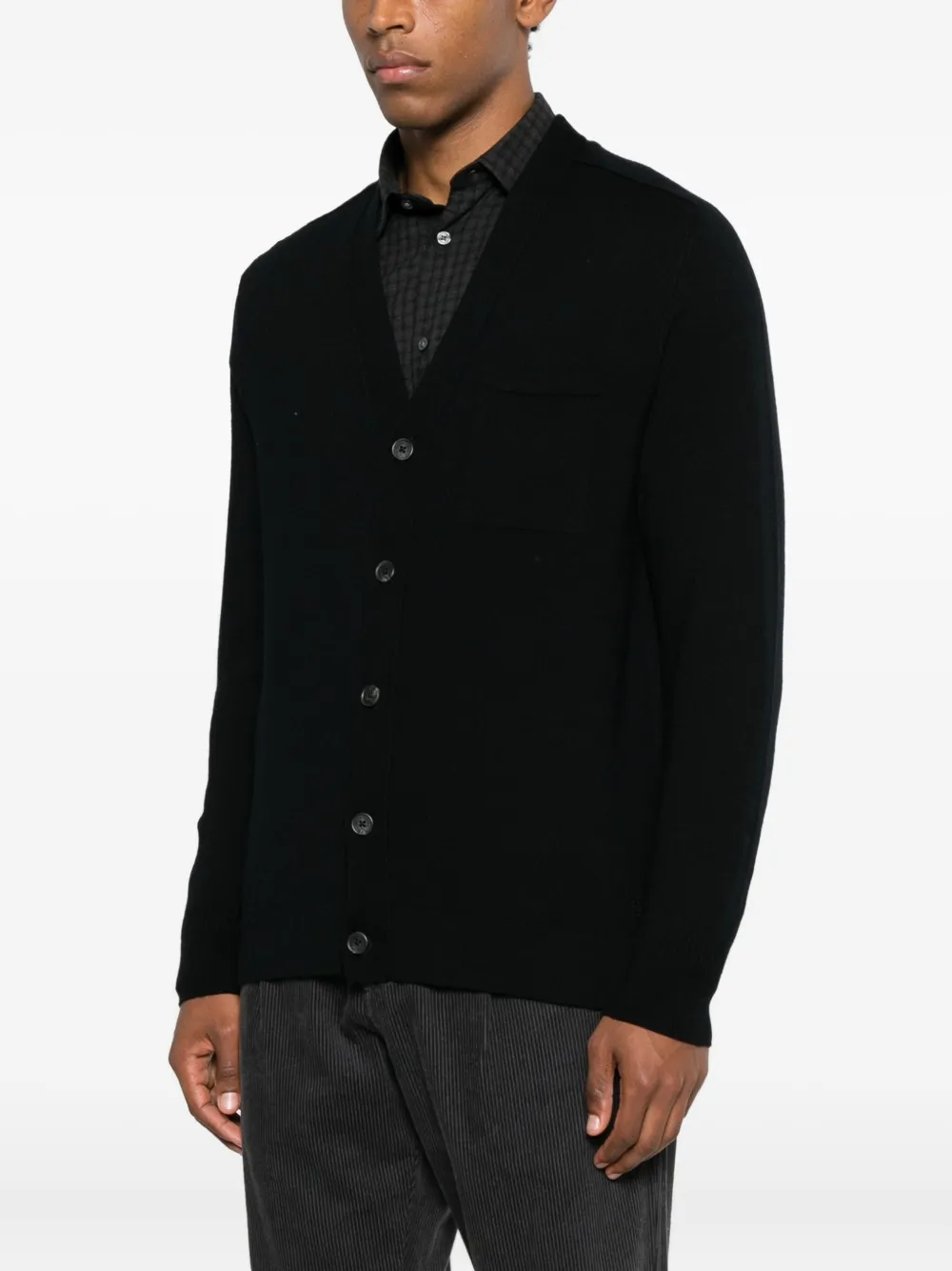 Marc O'polo Button Pocket Cardigan In Black