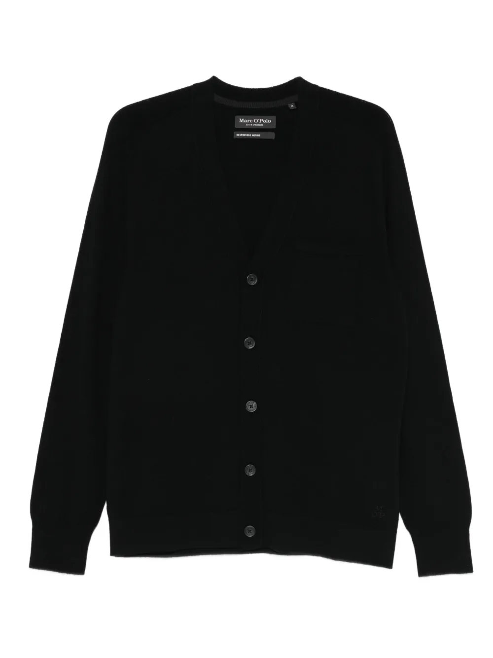 Marc O'Polo button pocket cardigan | Black | Image 1