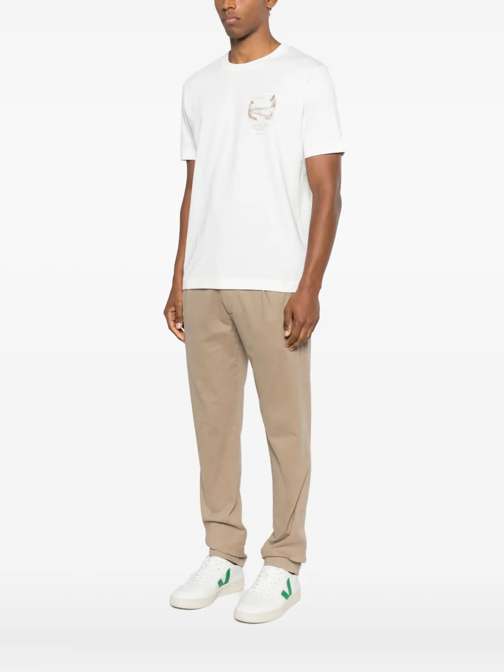 Marc O'polo Graphic Pocket T-shirt In White