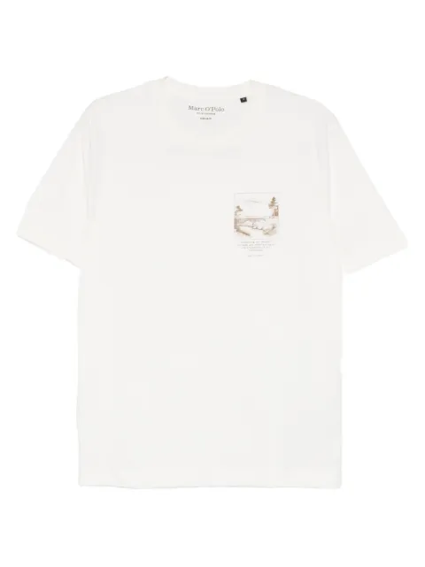 Marc O'Polo playera con bolsillo gráfico