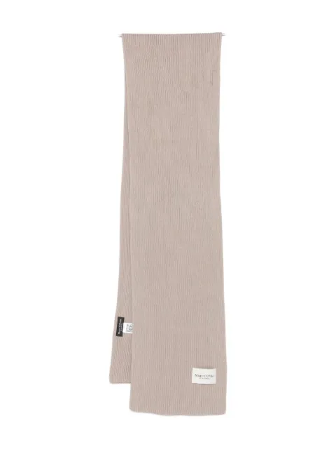 Marc O'Polo logo-patch ribbed scarf