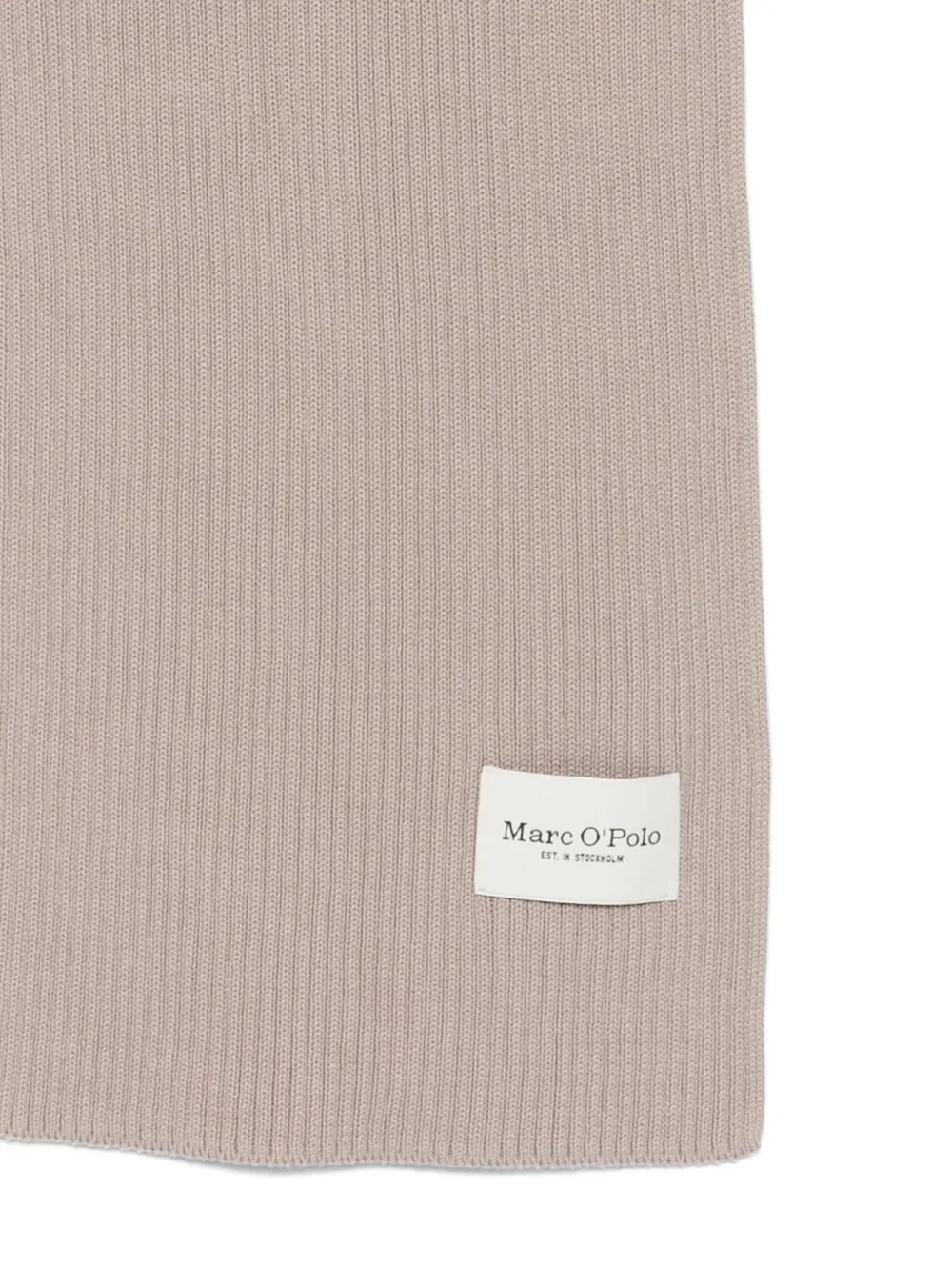 Marc O'Polo logo-patch ribbed scarf | Image 2