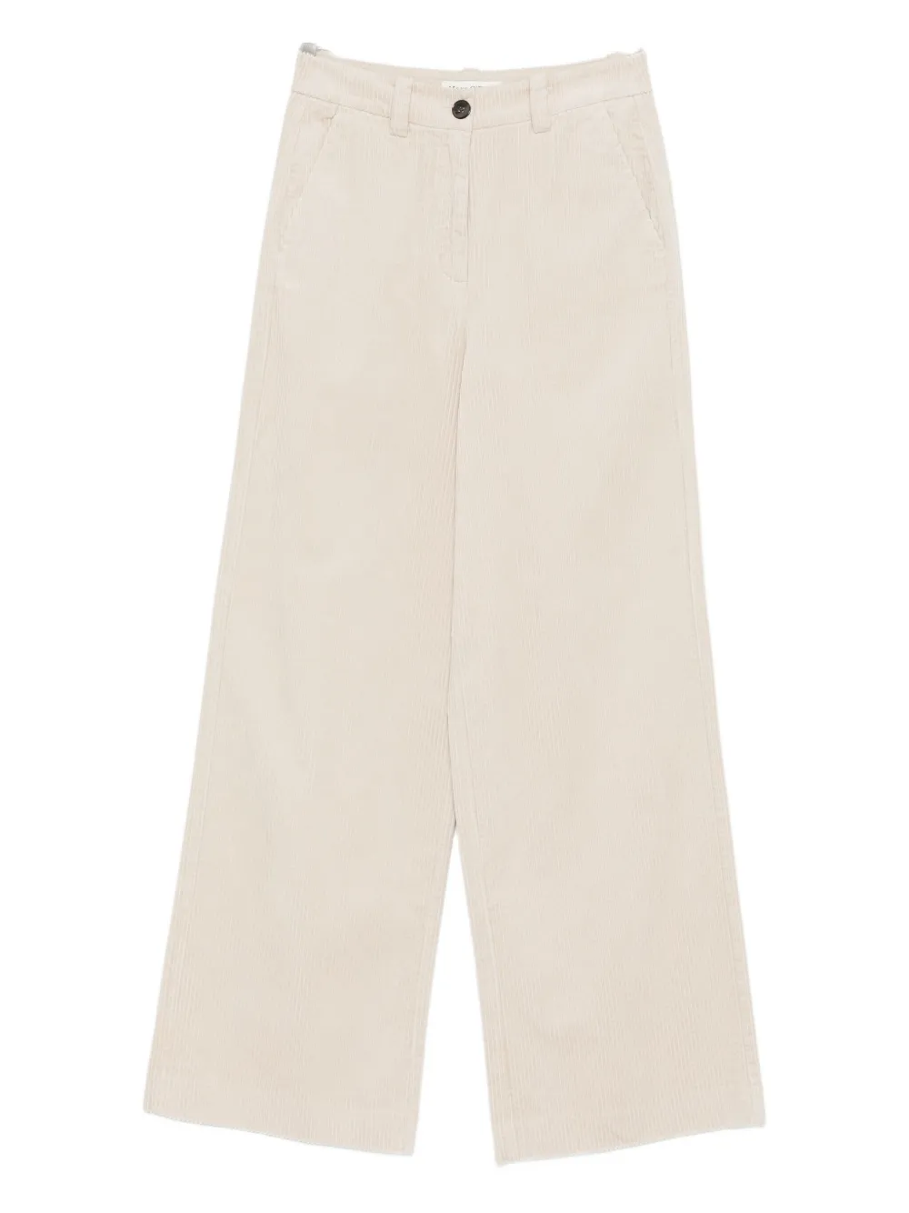 Marc O'polo Button Corduroy Trousers In Neutral