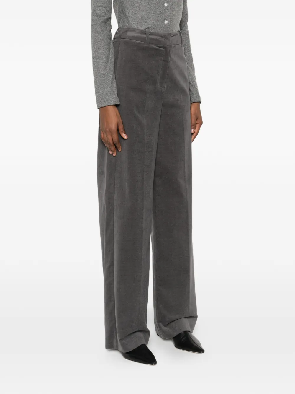 Marc O'polo Straight-leg Trousers In Gray