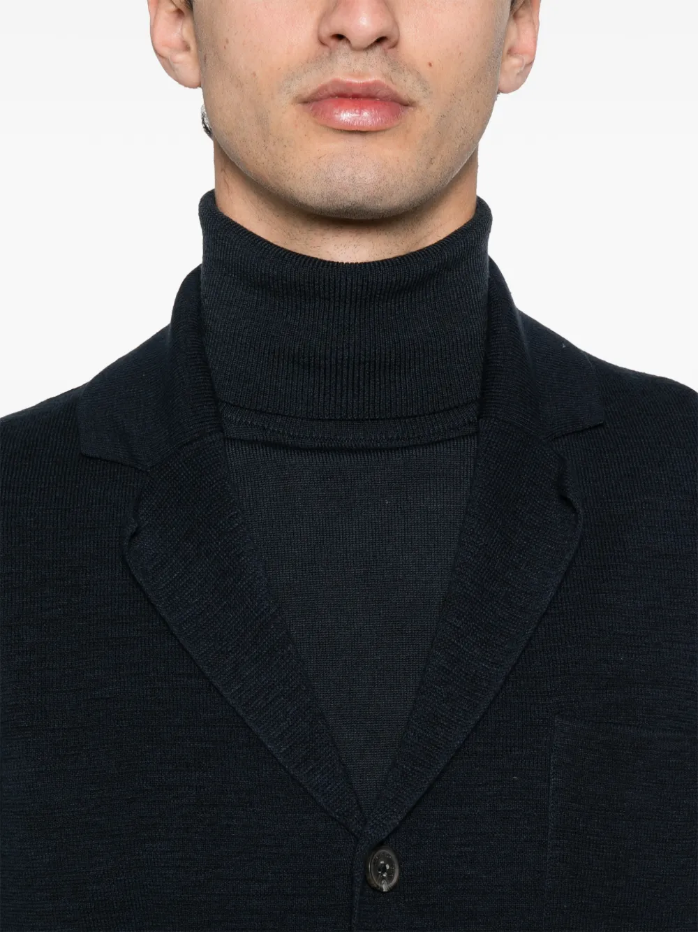 Marc O'Polo Vest met zak en knoop Blauw
