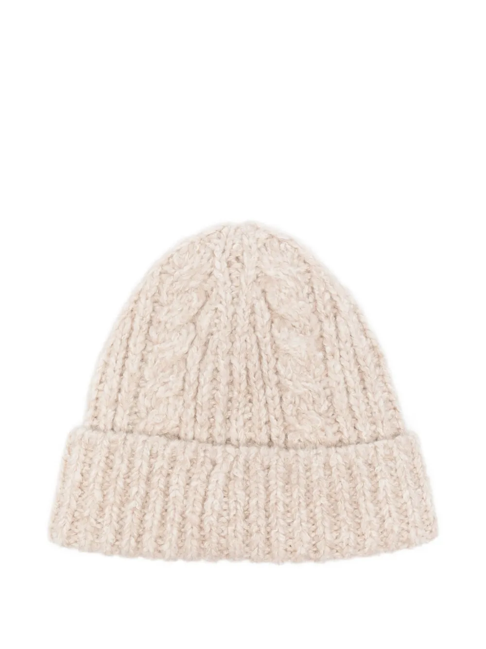 Marc O'polo Cable-knit Beanie Hat In Gray