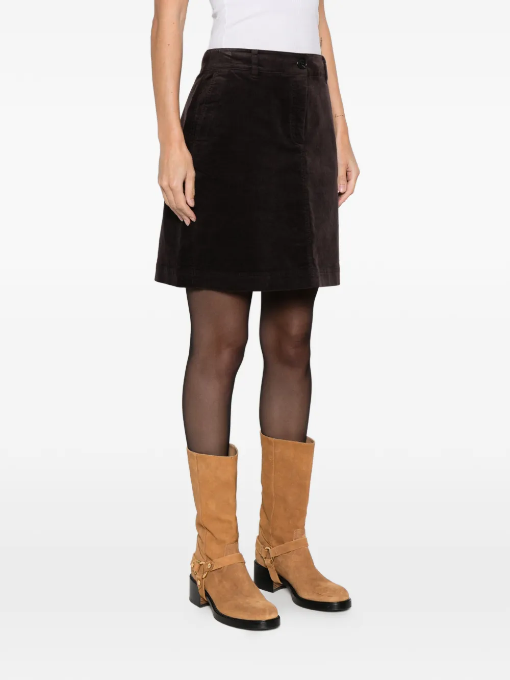  Marc O'polo Pocket Mini Skirt - Brown 