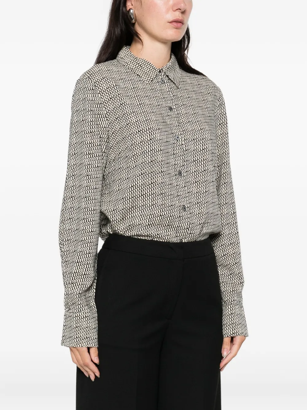 Marc O'Polo Blouse met patroon Beige