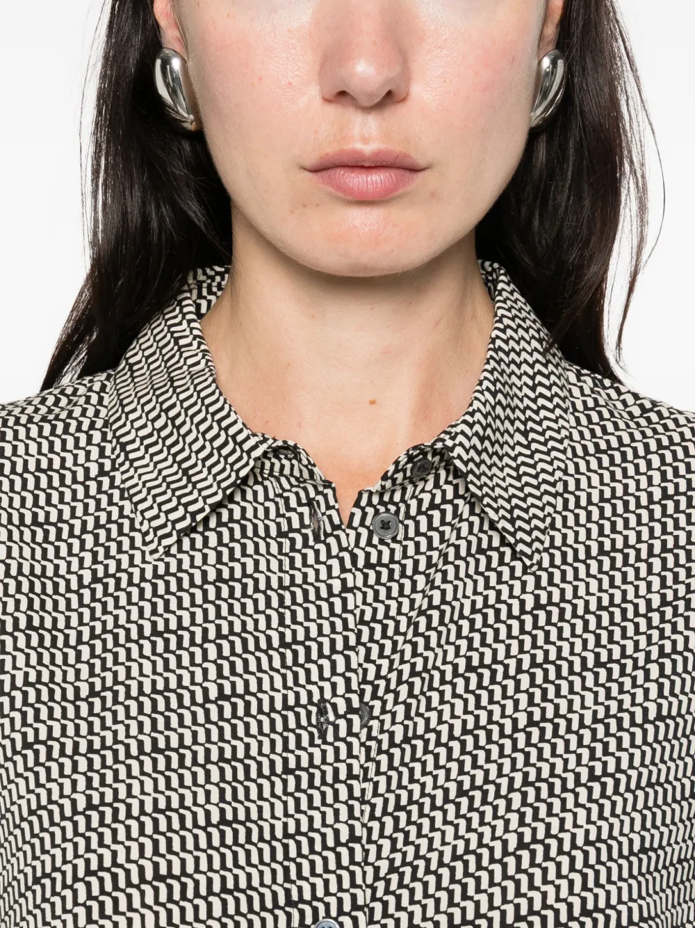 Marc O'Polo Blouse met patroon Beige