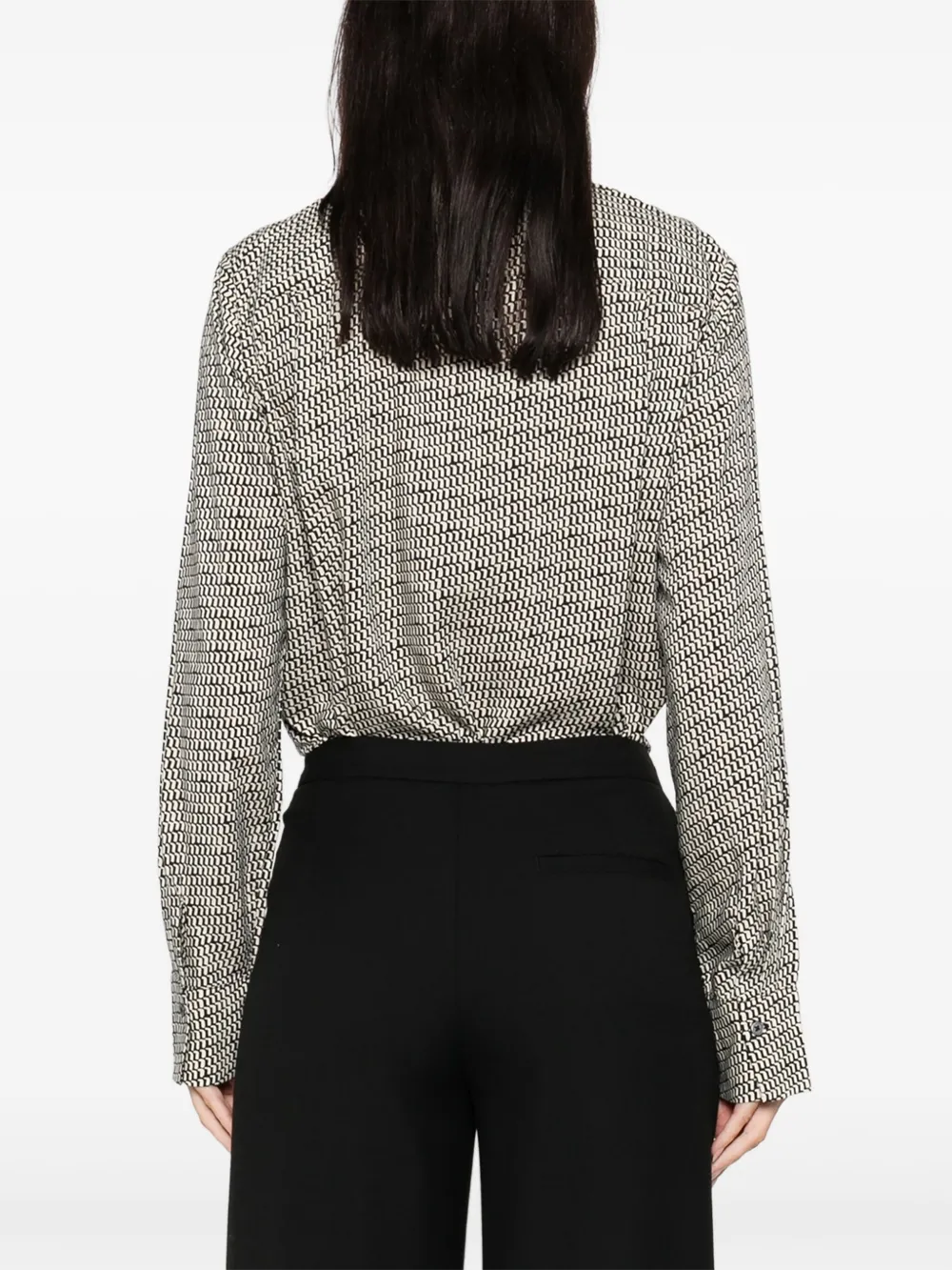 Marc O'Polo Blouse met patroon Beige