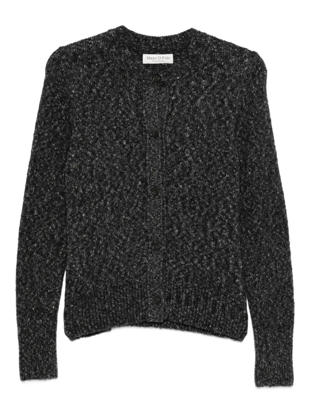 Marc O'polo Button-up Cardigan In Black