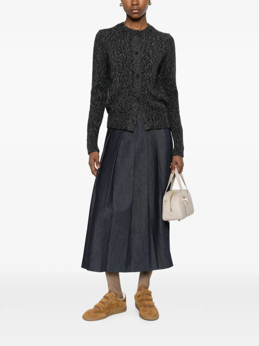 Marc O'polo Button-up Cardigan In Black