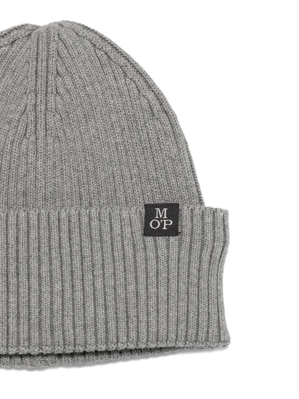 Marc O'polo Ribbed Scarf Set In Gray