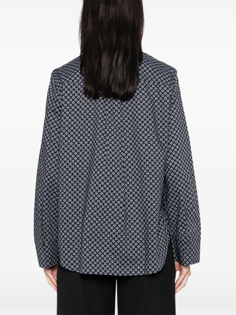 Marc O'Polo Top met patroon en lange mouwen Blauw