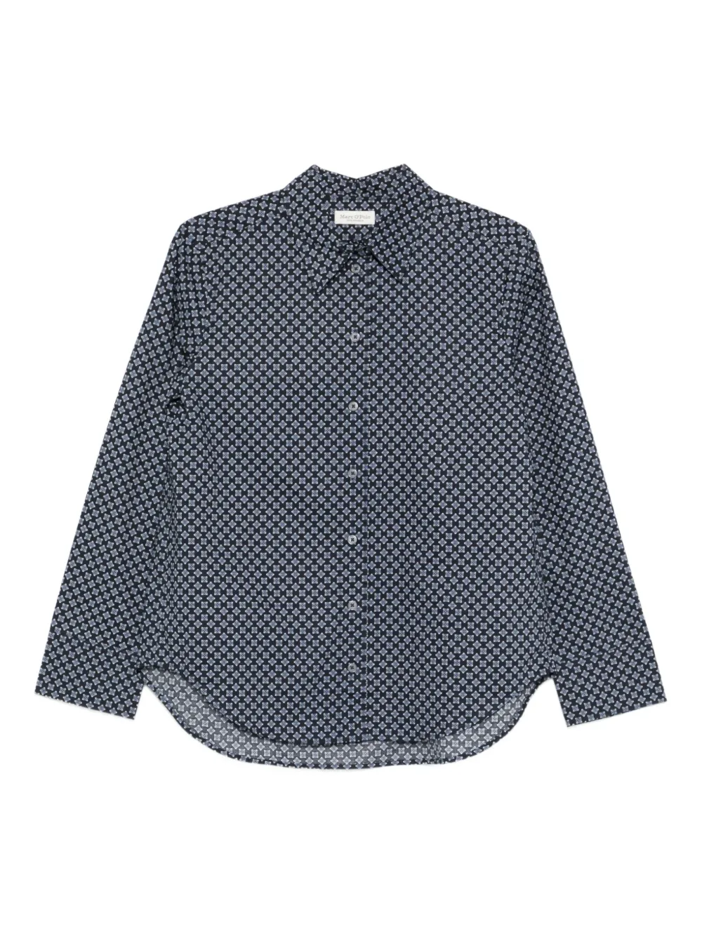 Marc O'Polo Patterned Long Sleeve Top | Blue | Image 1