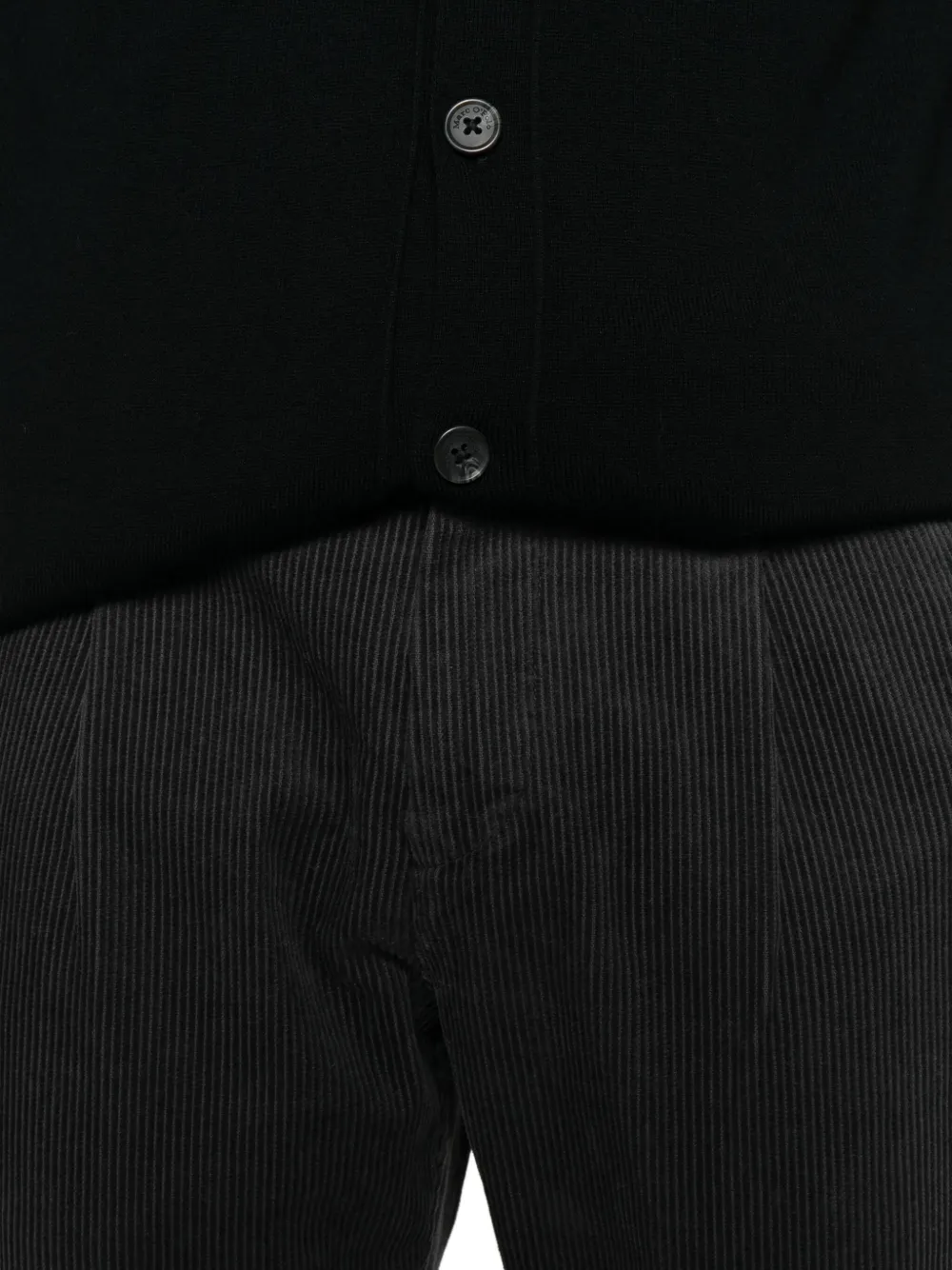 Marc O'polo Corduroy Cotton Trousers In Gray