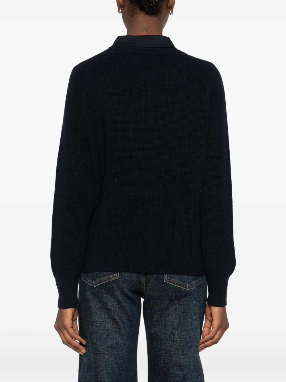 Marc O'polo Ribbed Sweater In Blue