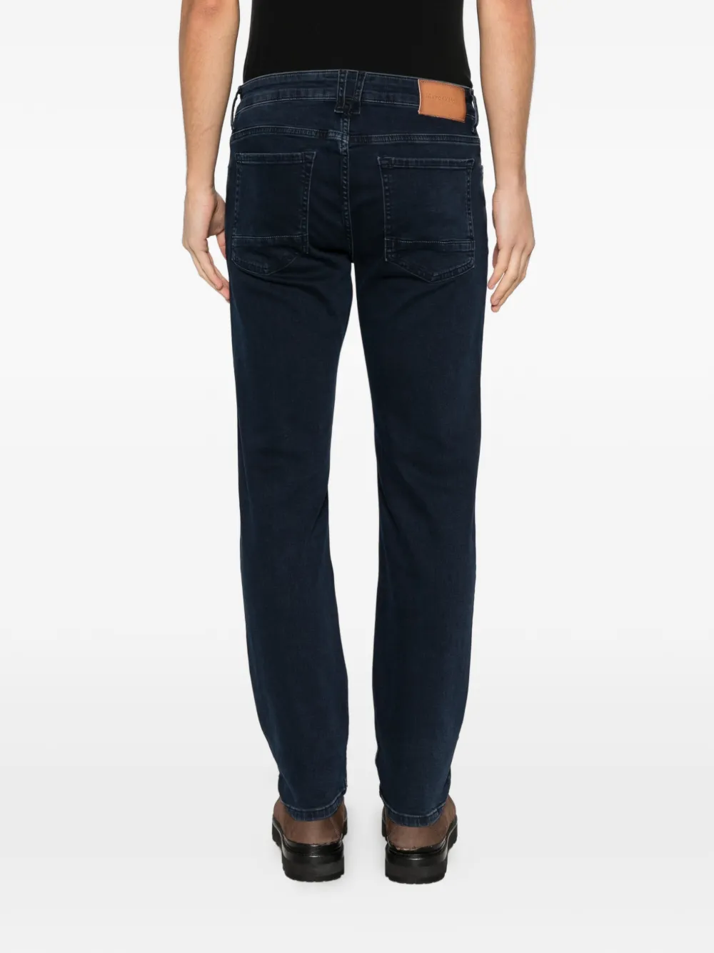 Marc O'Polo Jeans met riemlussen Blauw