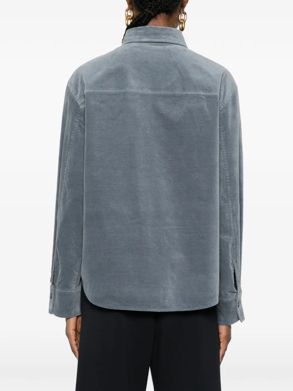 Marc O'polo Chest-pocket Shirt In Gray