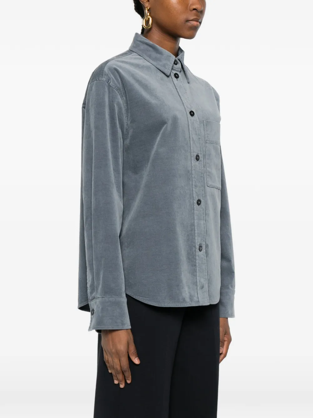 Marc O'polo Chest-pocket Shirt In Gray