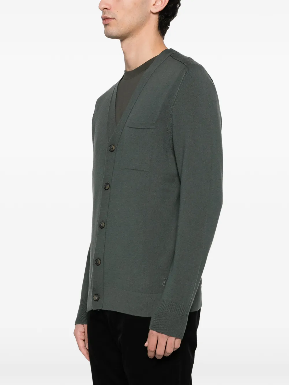 Marc O'Polo Vest met V-hals Groen
