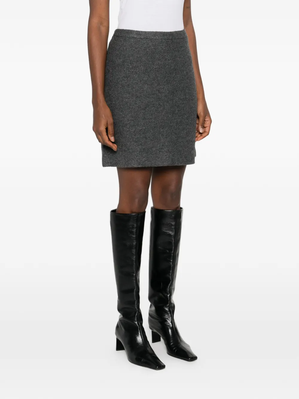 Marc O'polo A-line Mini Skirt In Gray