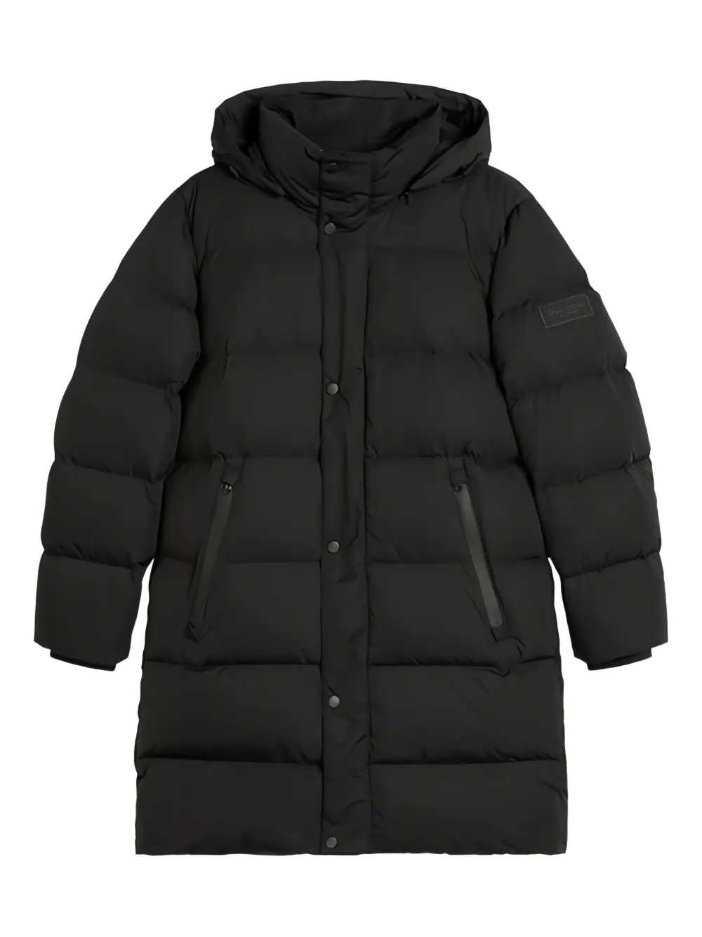 Marc O'Polo logo-patch padded coat - Nero